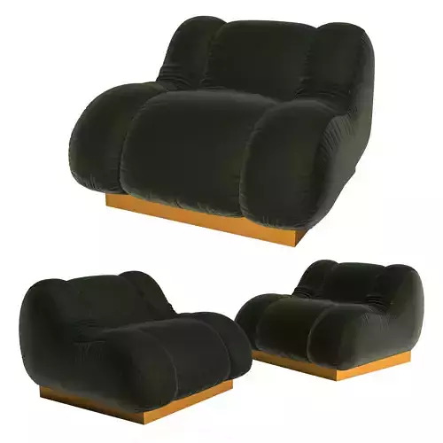 Vintage Velvet Armchair