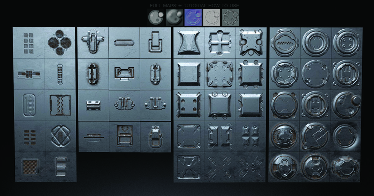 VDM - HARDSURFACE ESSENTIAL ALPHAS 3D model_2