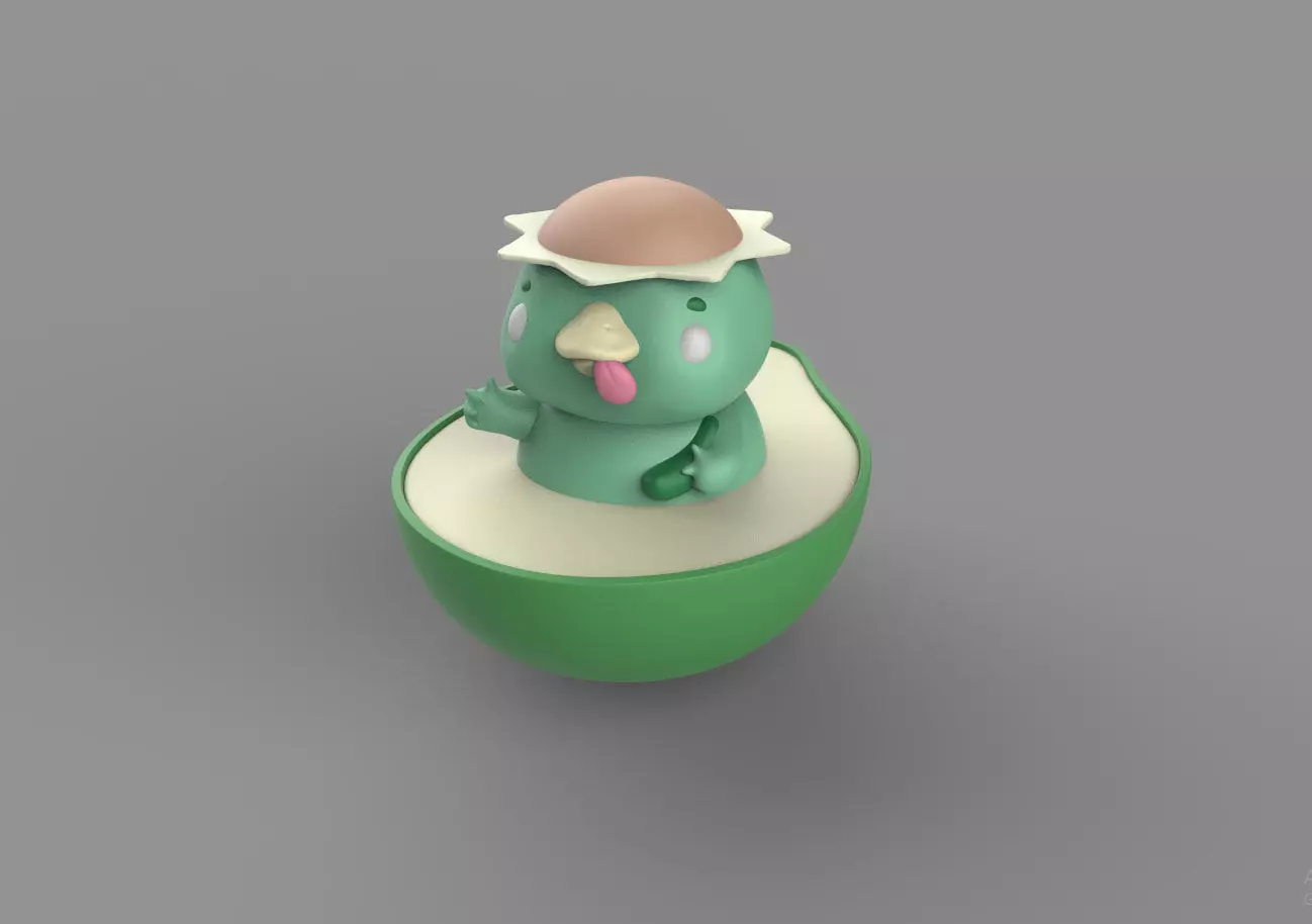 Kappa cute model  3D print model_0