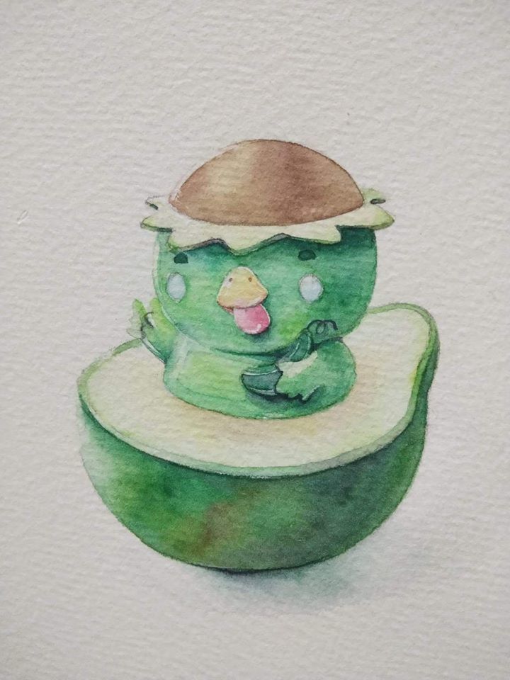 Kappa cute model  3D print model_1