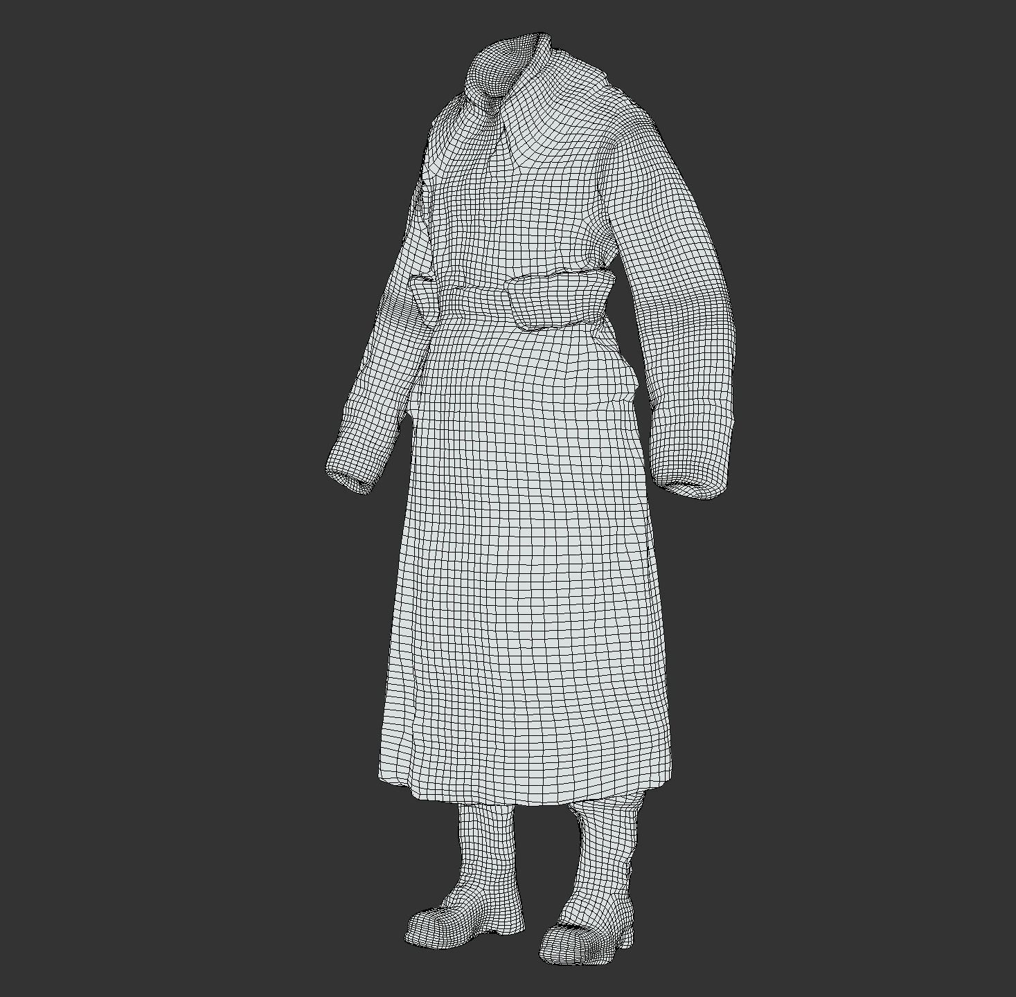 German Uniform WW2 Photogrammetry 3D Scanned Low-poly 3D model_1