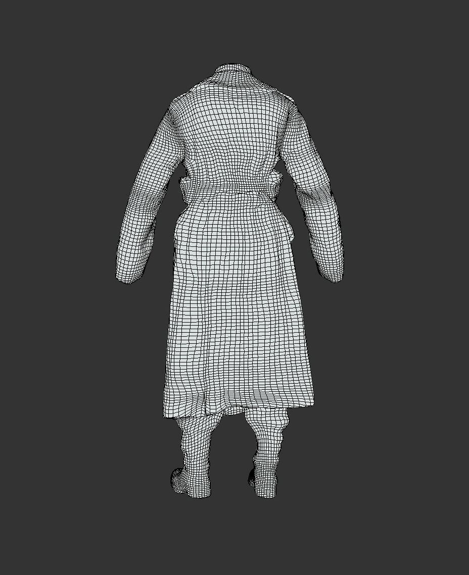German Uniform WW2 Photogrammetry 3D Scanned Low-poly 3D model_2