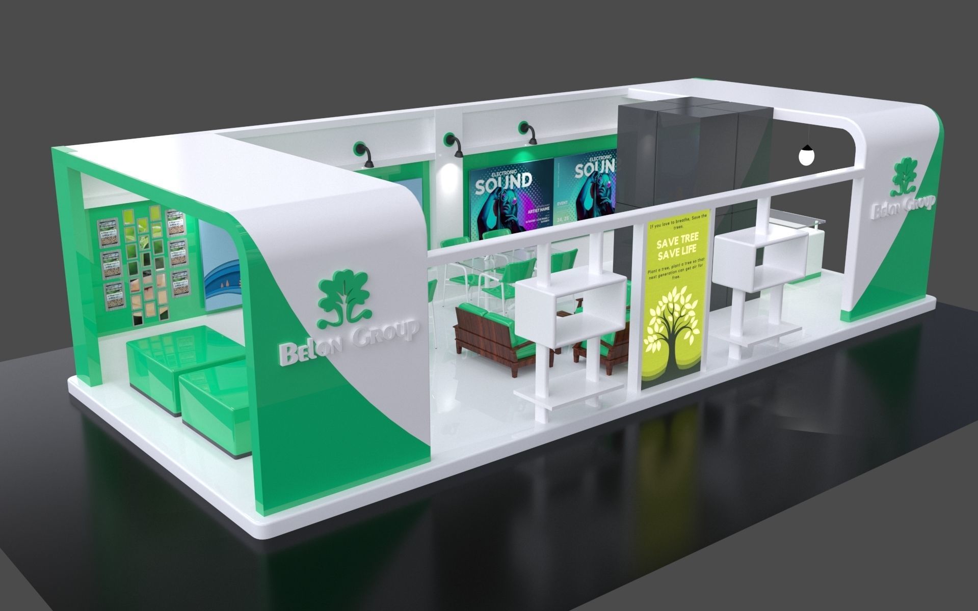 Exhibition Stall 3D 3D model_3