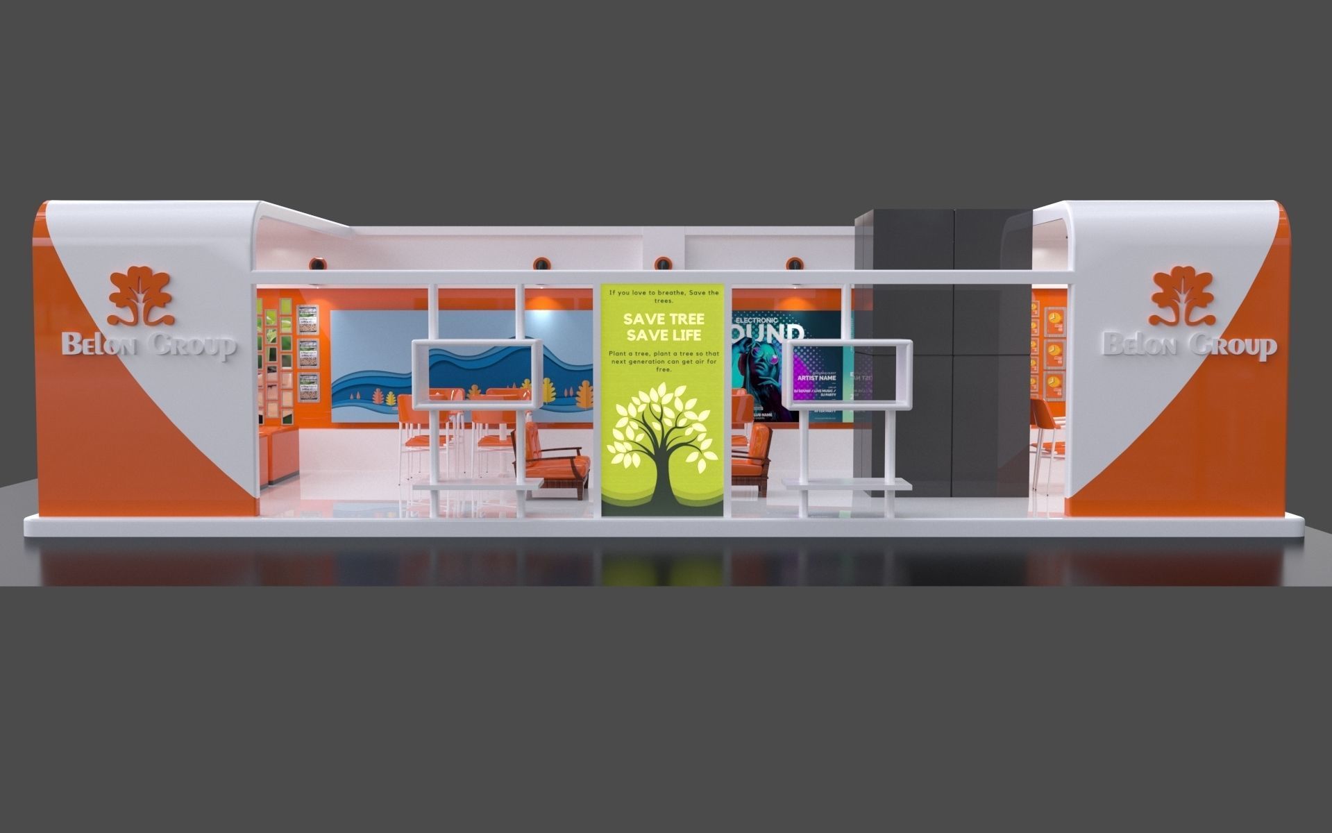 Exhibition Stall 3D 3D model_6