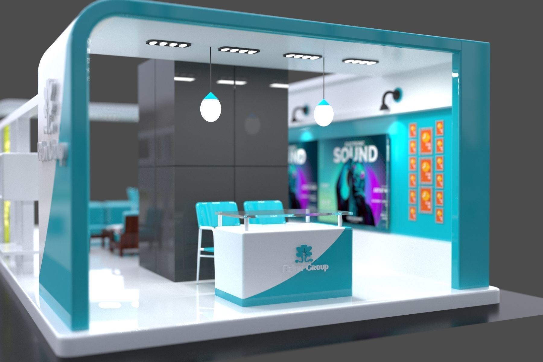 Exhibition Stall 3D 3D model_8