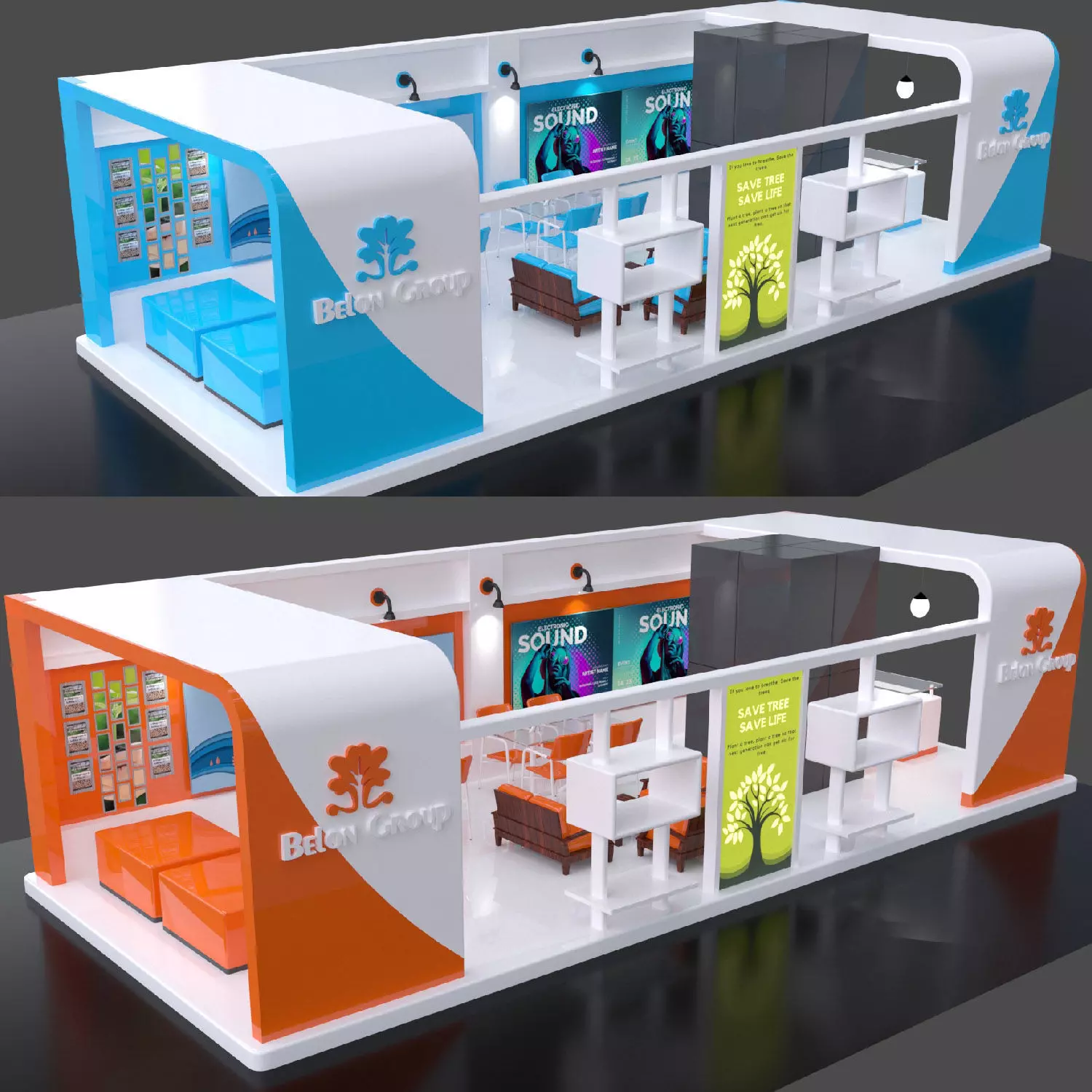 Exhibition Stall 3D 3D model_0