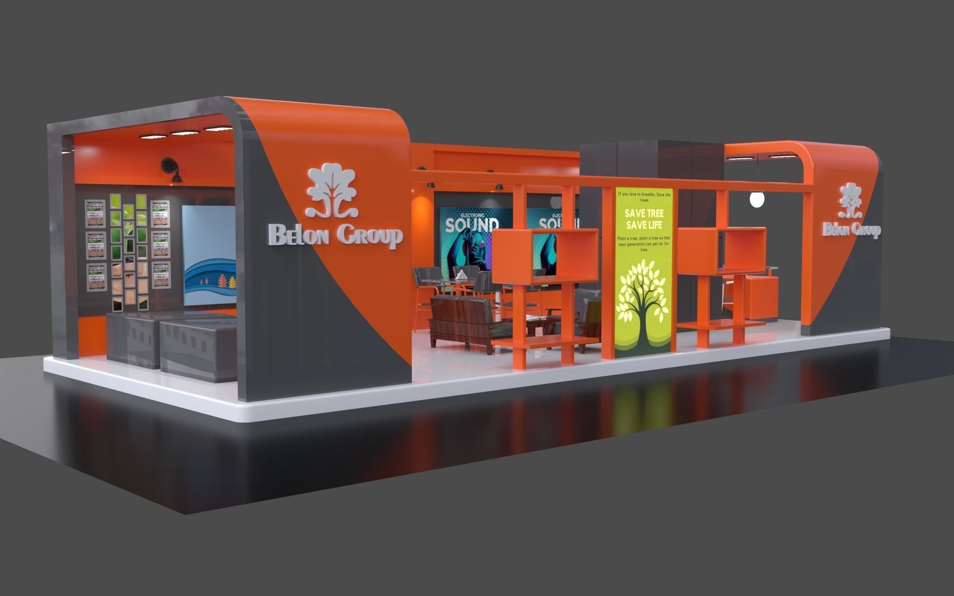Exhibition Stall 3D 3D model_2