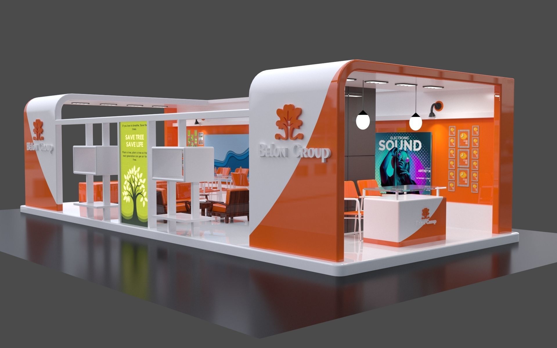 Exhibition Stall 3D 3D model_1
