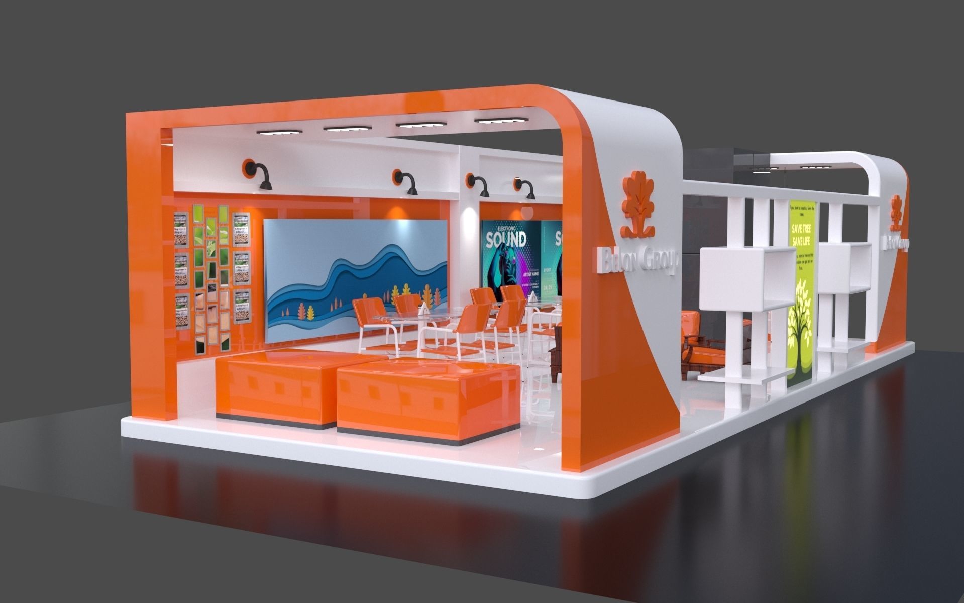 Exhibition Stall 3D 3D model_4