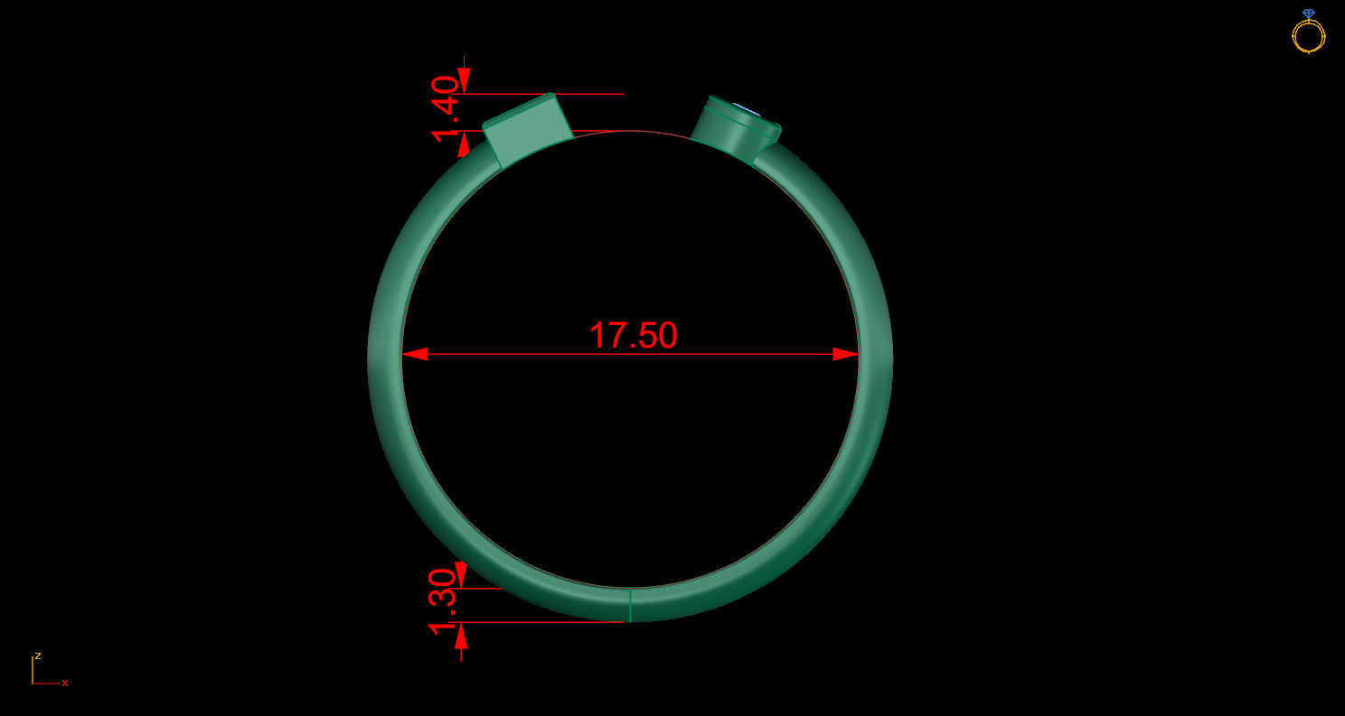 Ring 136 3D print model_6