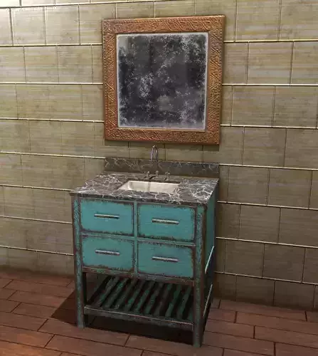 Bathroom Vanity Gaming 3D Model