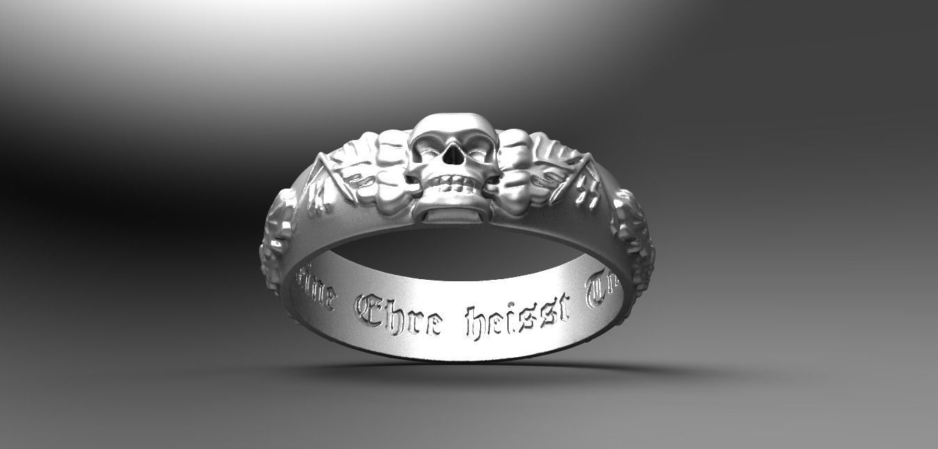 DEAD HEAD RING 3D print model_4