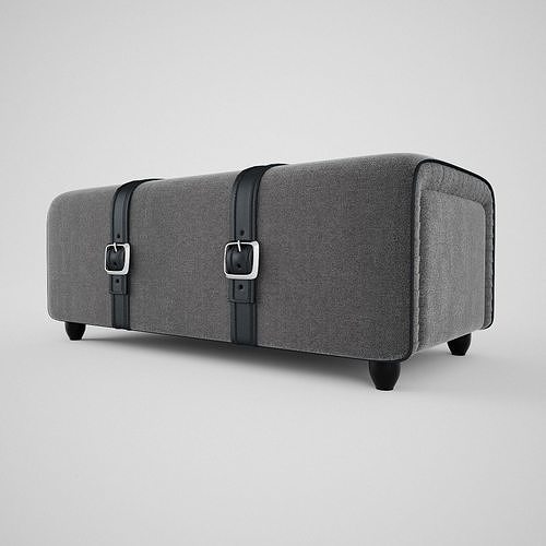 Elegant Pouff NZX 3D model