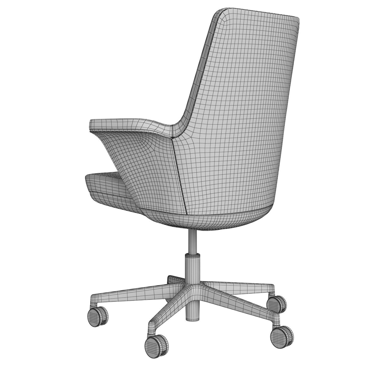 Humanscale Summa Executive Conference Chair 3D model_11