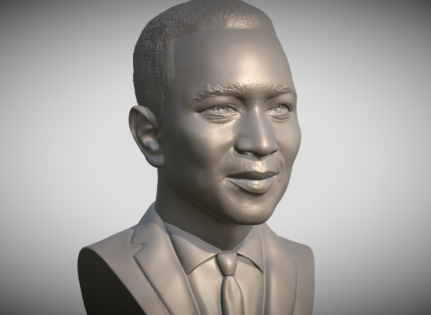 John Legend bust 3D printing ready stl obj formats 3D print model_4