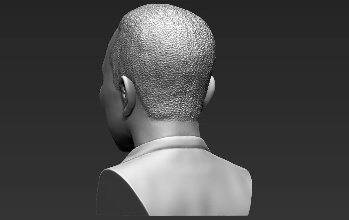 John Legend bust 3D printing ready stl obj formats 3D print model_10