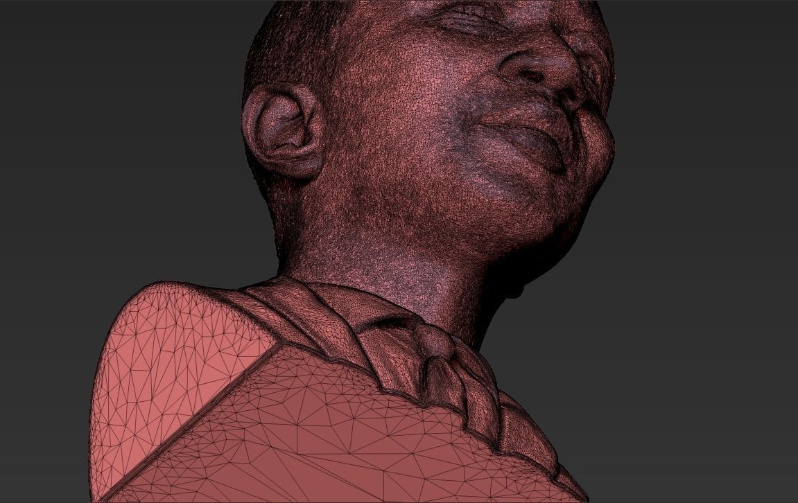 John Legend bust 3D printing ready stl obj formats 3D print model_30