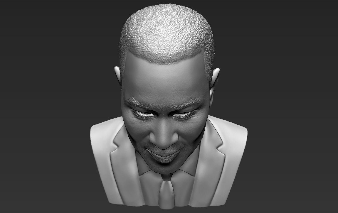 John Legend bust 3D printing ready stl obj formats 3D print model_19