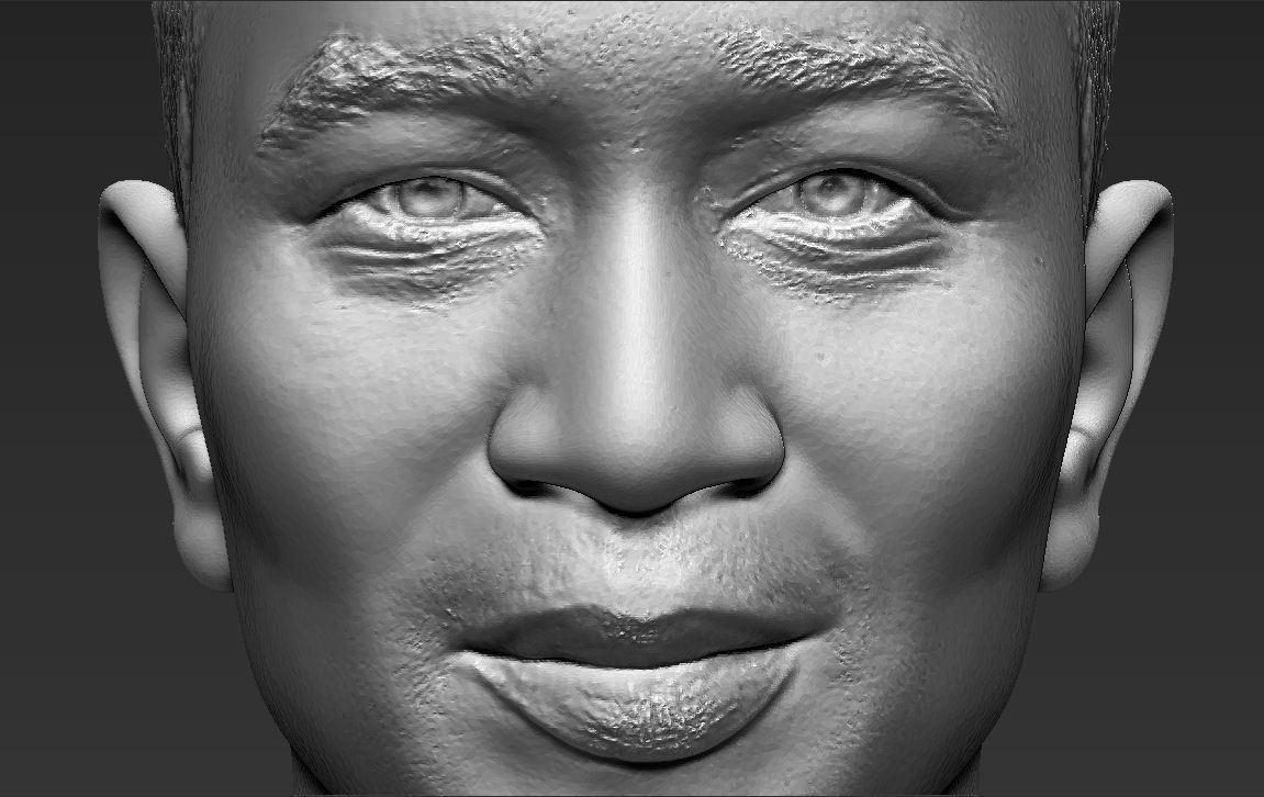 John Legend bust 3D printing ready stl obj formats 3D print model_20