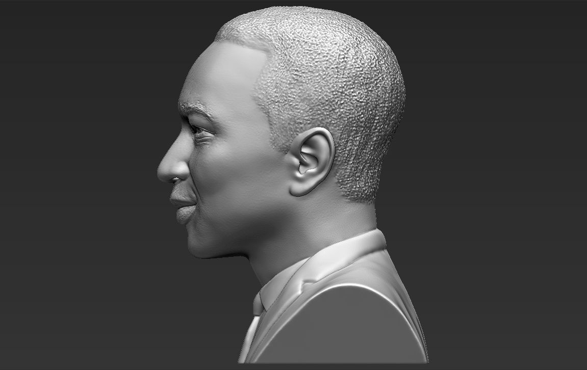 John Legend bust 3D printing ready stl obj formats 3D print model_9
