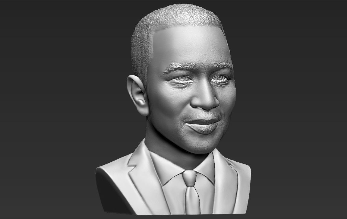 John Legend bust 3D printing ready stl obj formats 3D print model_15