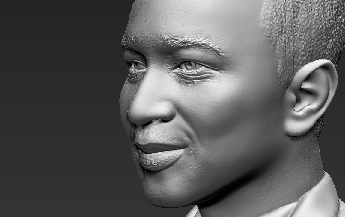John Legend bust 3D printing ready stl obj formats 3D print model_22