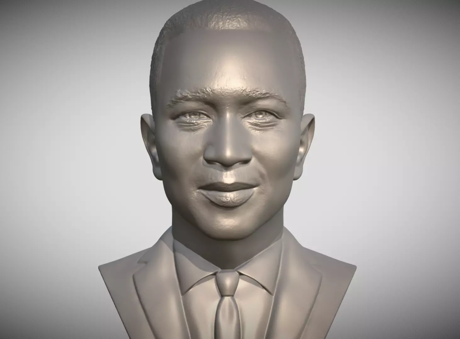 John Legend bust 3D printing ready stl obj formats 3D print model_0
