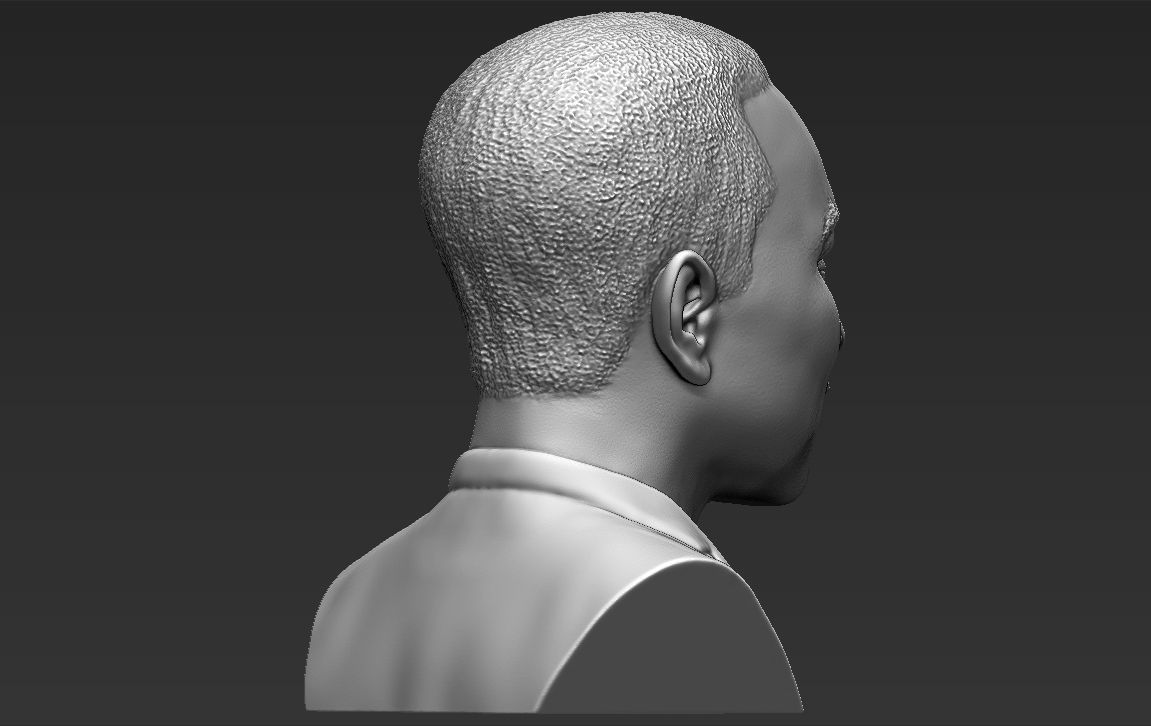 John Legend bust 3D printing ready stl obj formats 3D print model_12