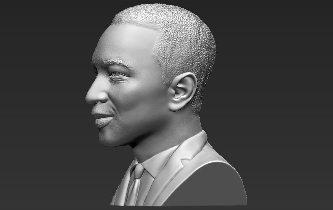 John Legend bust 3D printing ready stl obj formats 3D print model_8
