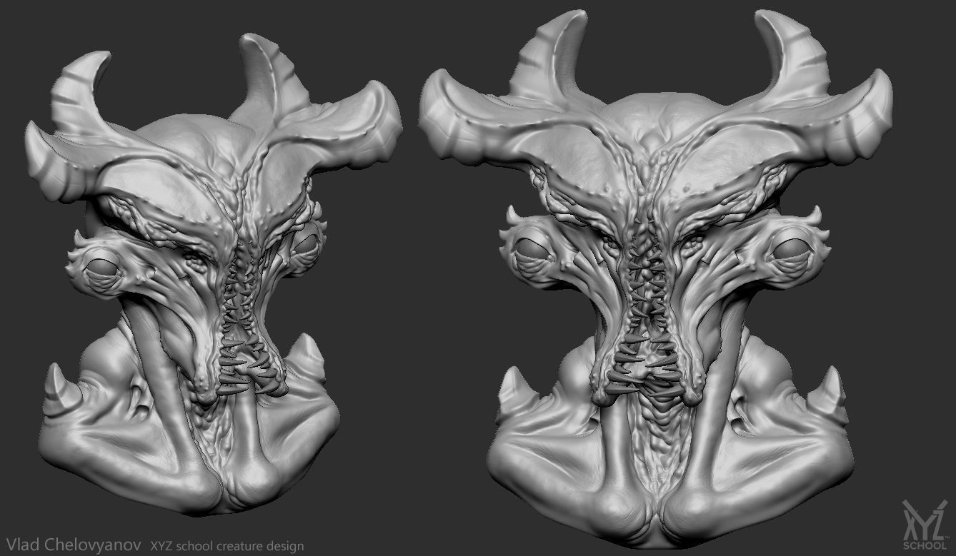 Highpoly of Insect Demon 3D model 3D model_3