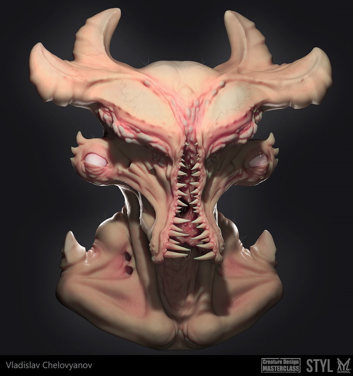 Highpoly of Insect Demon 3D model 3D model_0