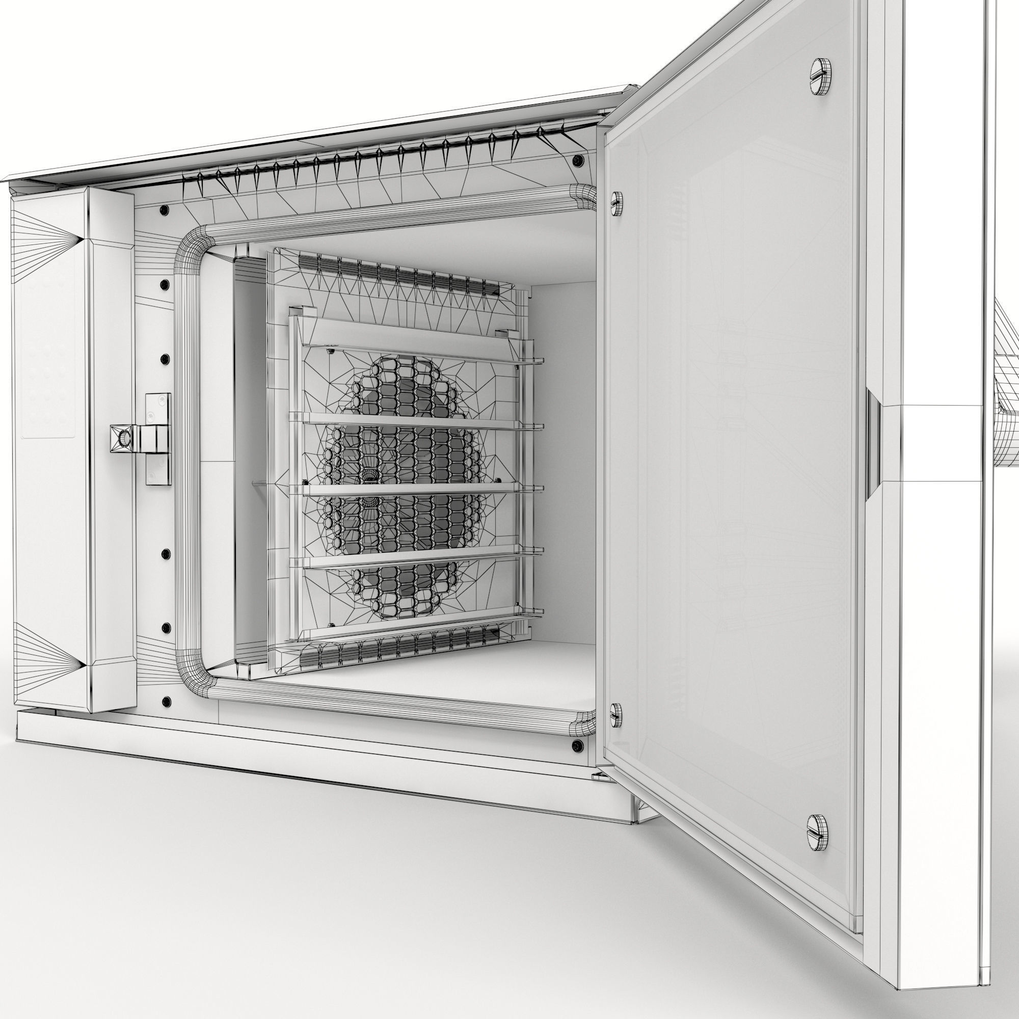 MIWE cube air convection oven  3D model_19