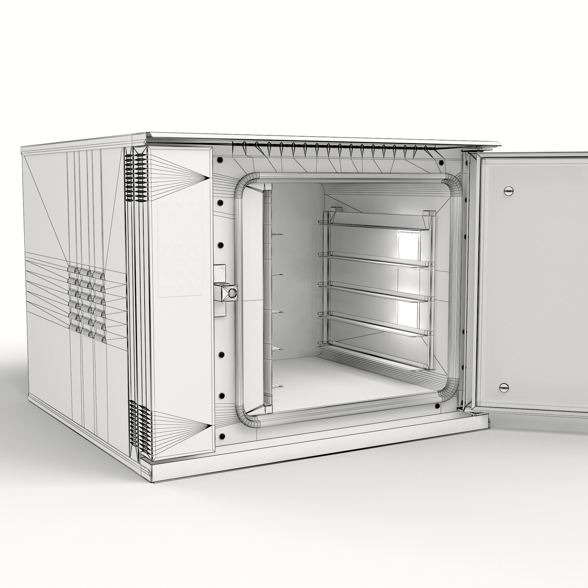 MIWE cube air convection oven  3D model_17