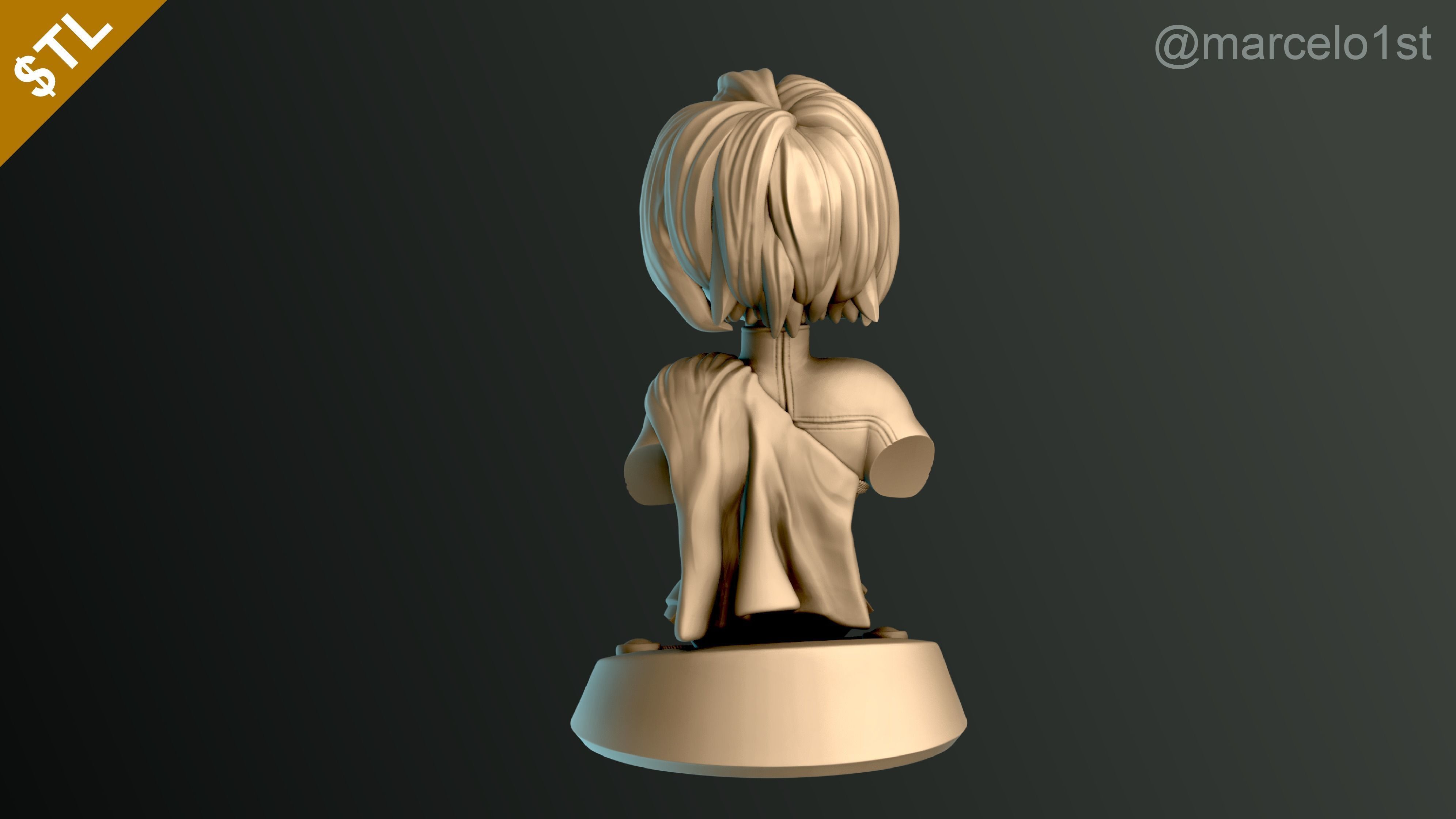 Power Girl Bust 3D print model_12