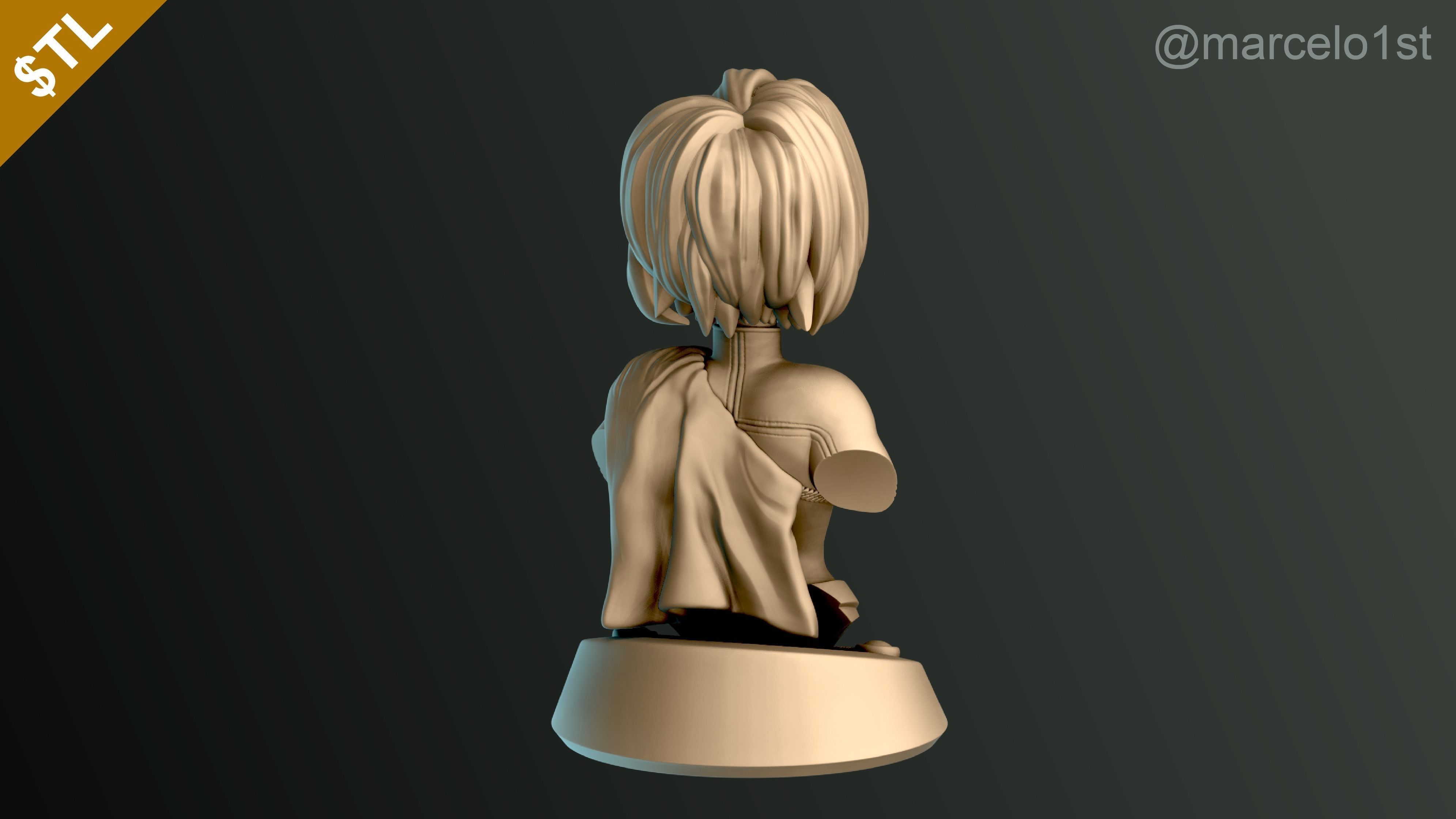 Power Girl Bust 3D print model_13