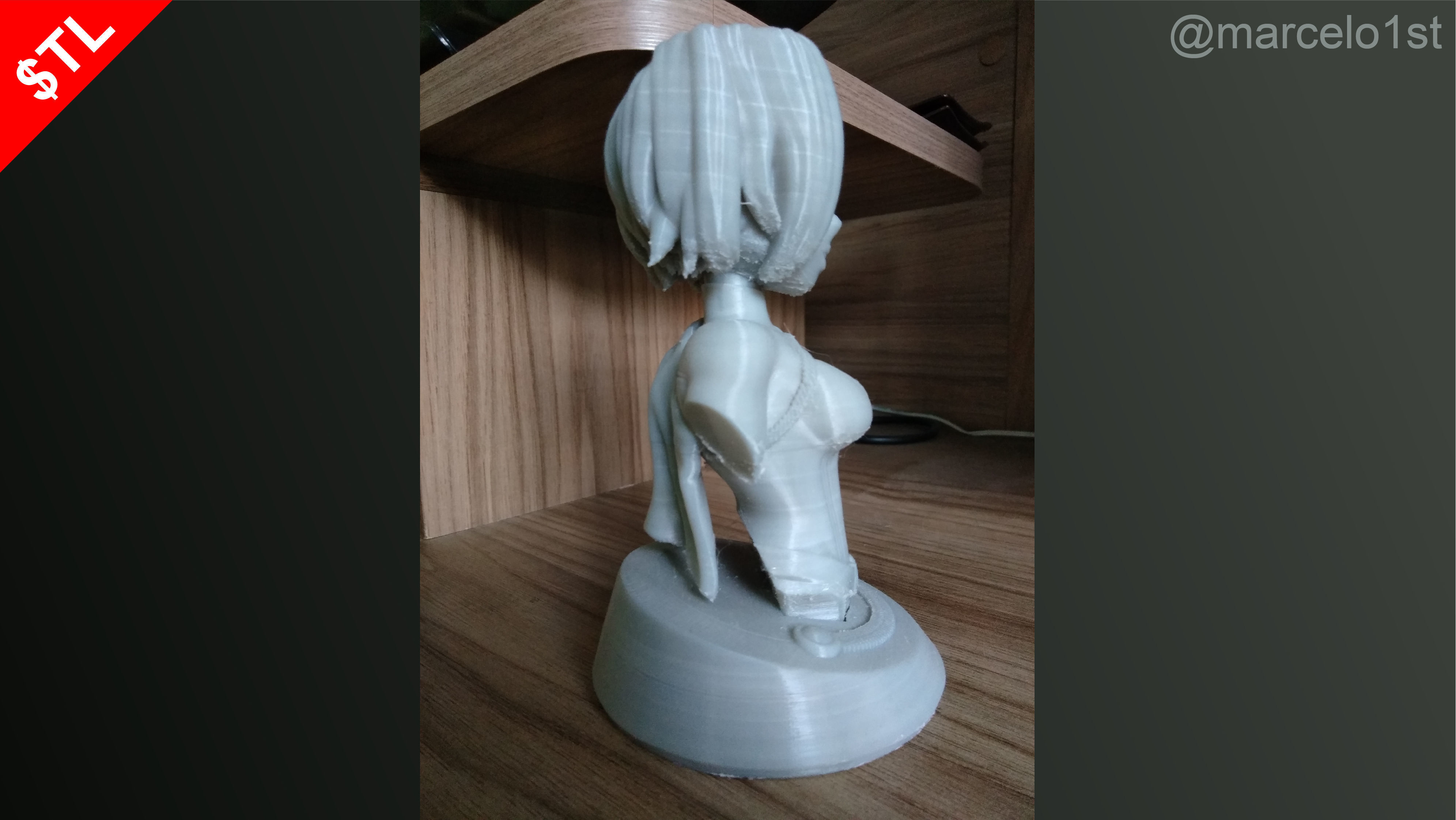 Power Girl Bust 3D print model_25