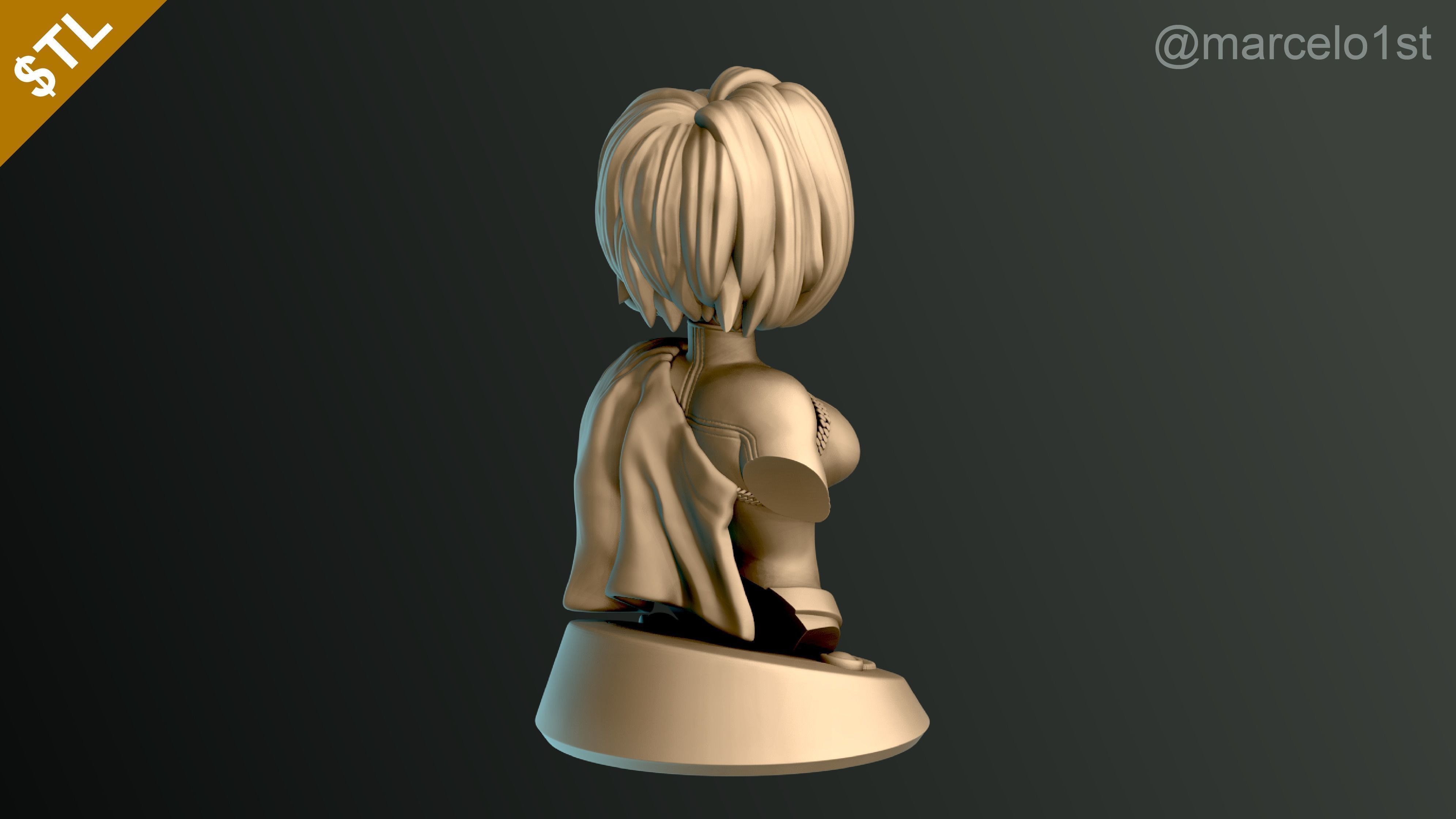 Power Girl Bust 3D print model_14
