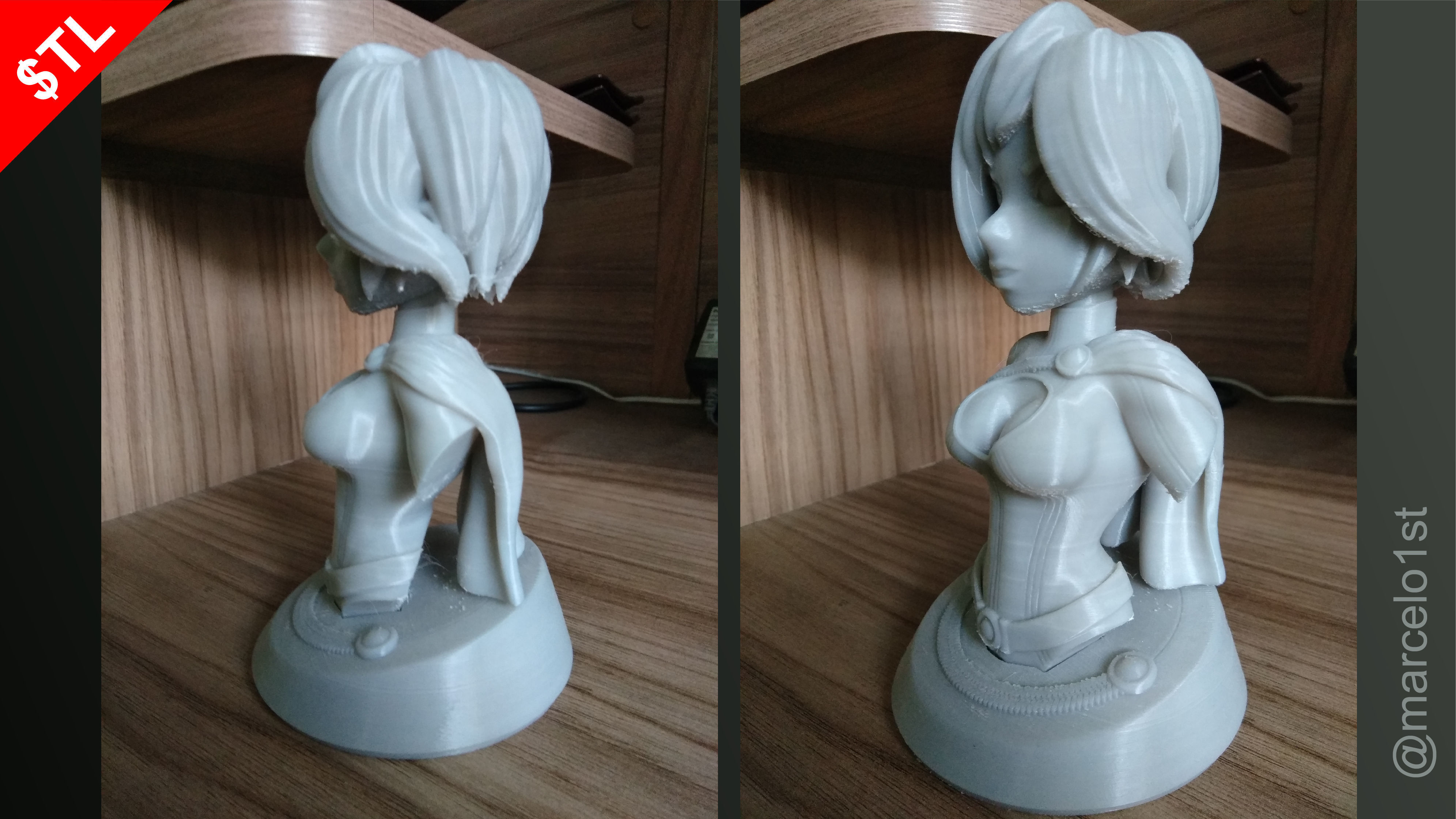 Power Girl Bust 3D print model_27