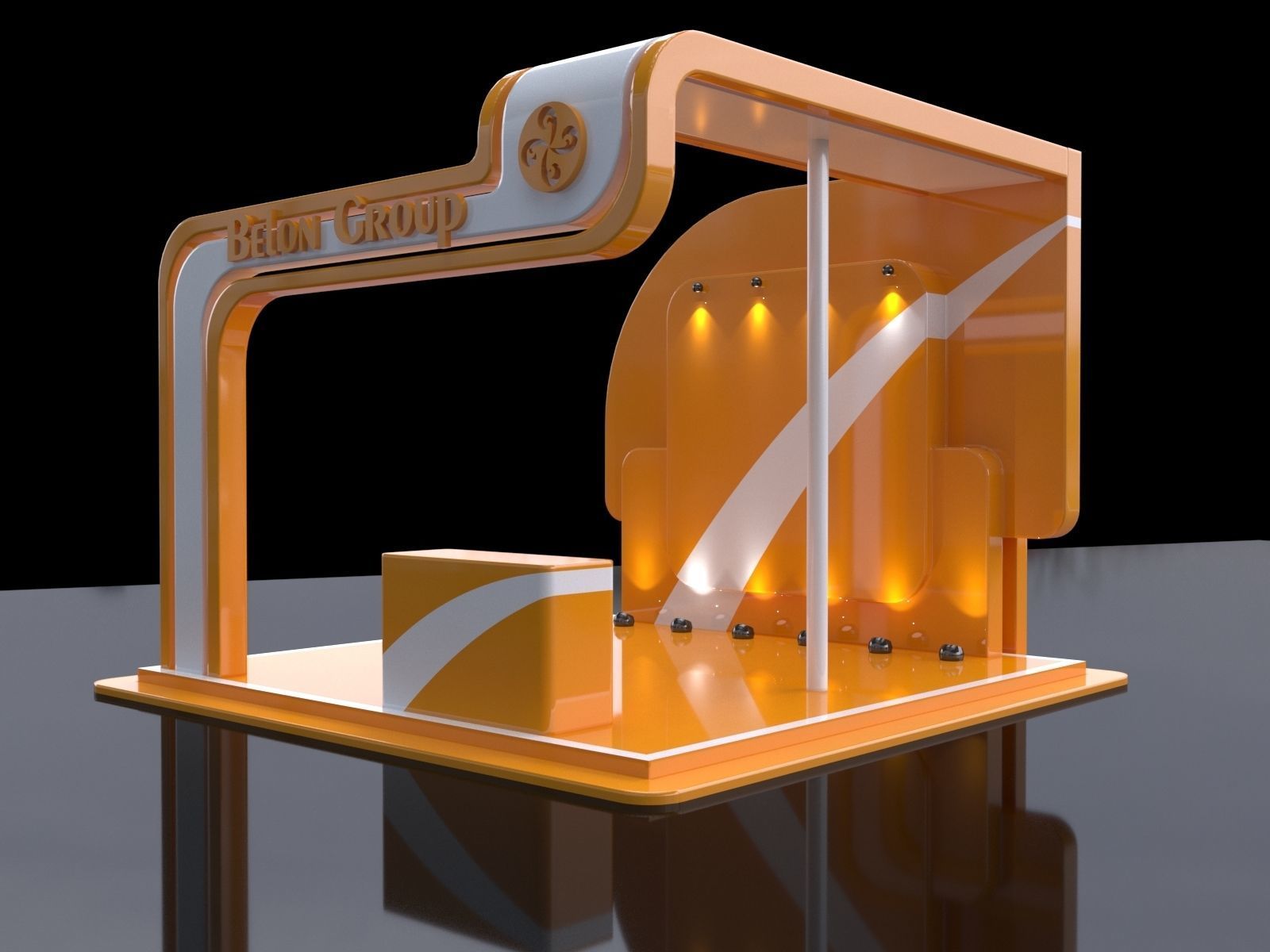 3D Exhibition stall collection 3D model_7