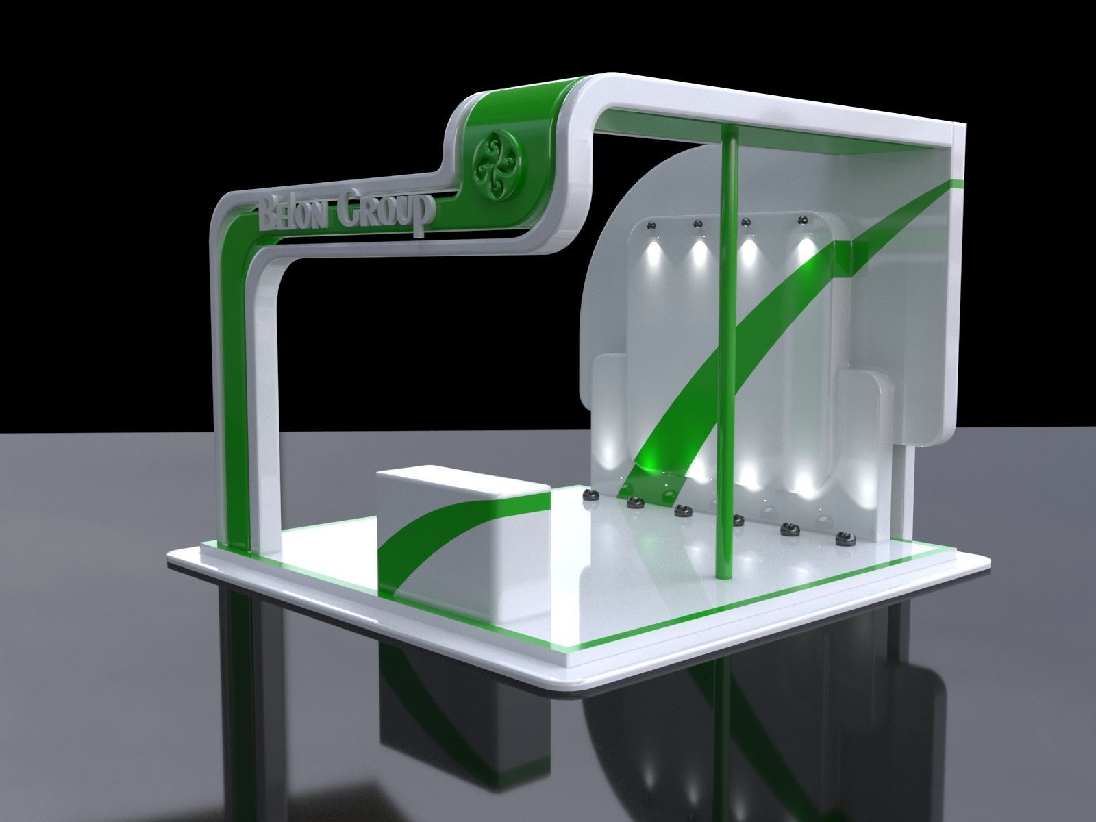 3D Exhibition stall collection 3D model_9