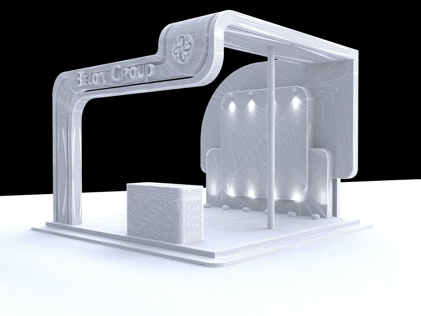 3D Exhibition stall collection 3D model_21