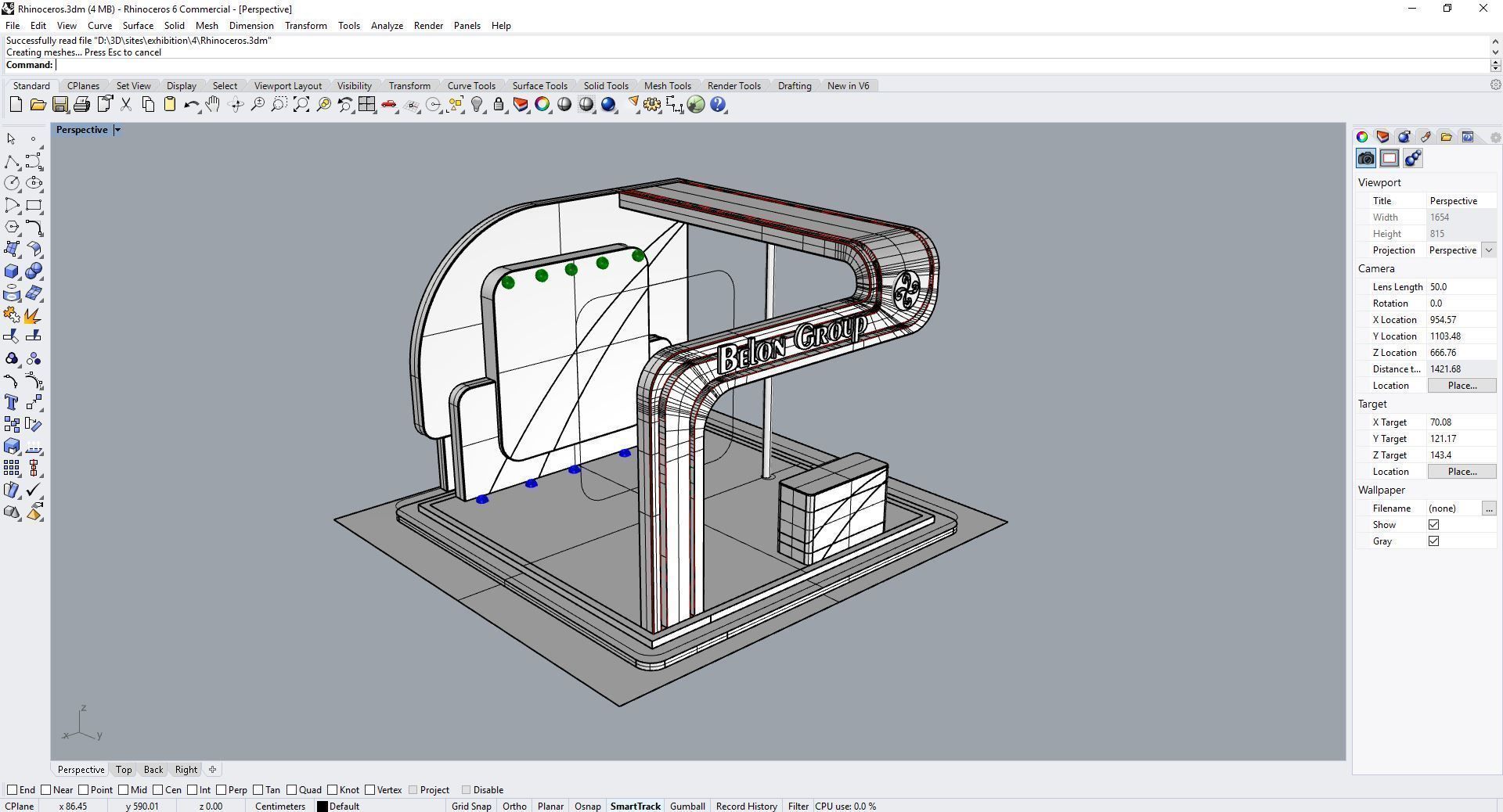 3D Exhibition stall collection 3D model_16