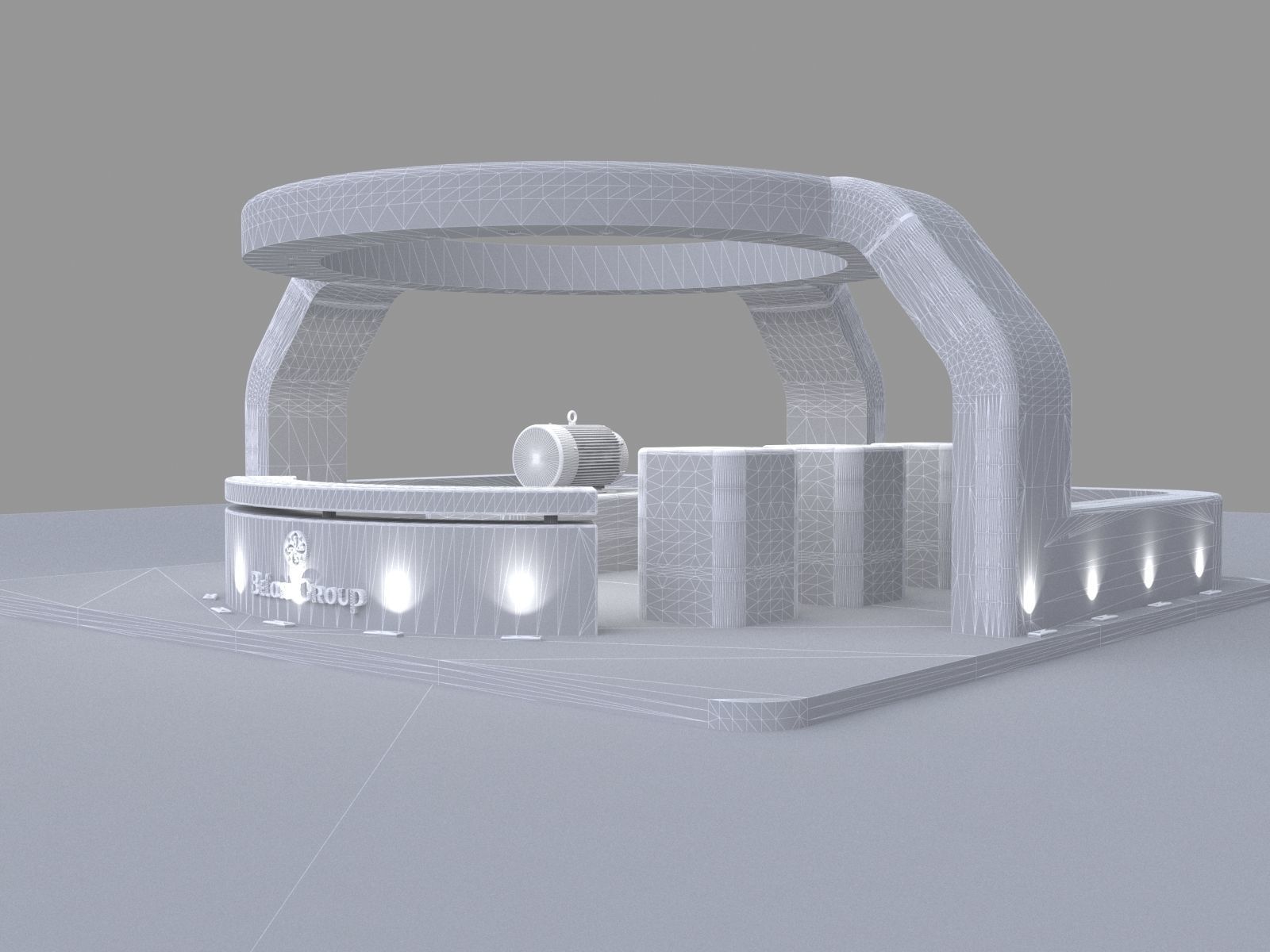 3D Exhibition stall collection 3D model_24
