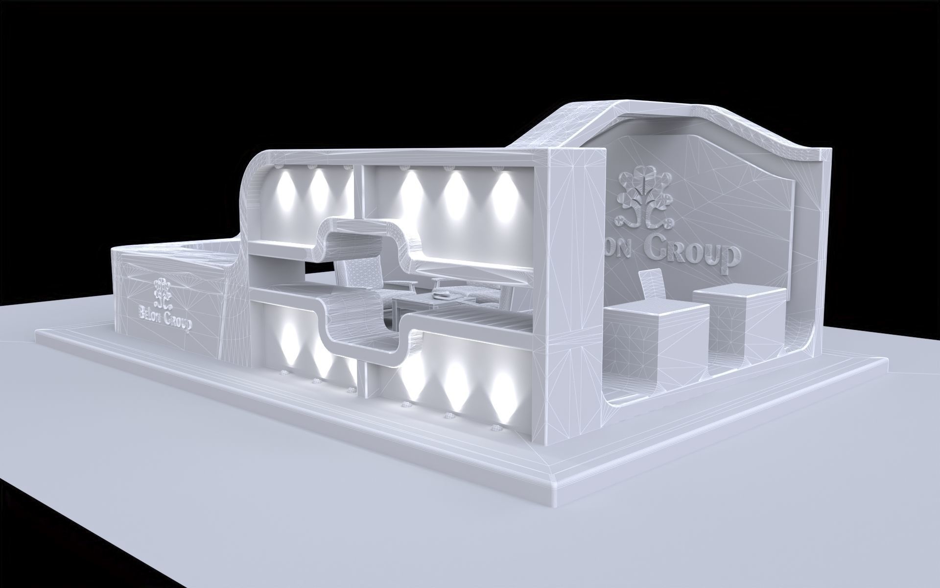 3D Exhibition stall collection 3D model_20