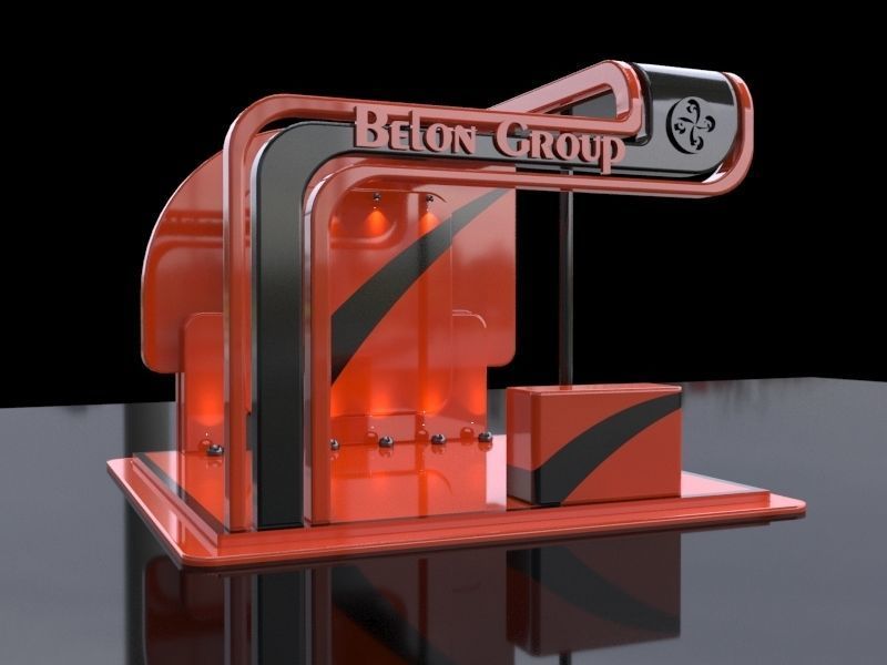 3D Exhibition stall collection 3D model_6