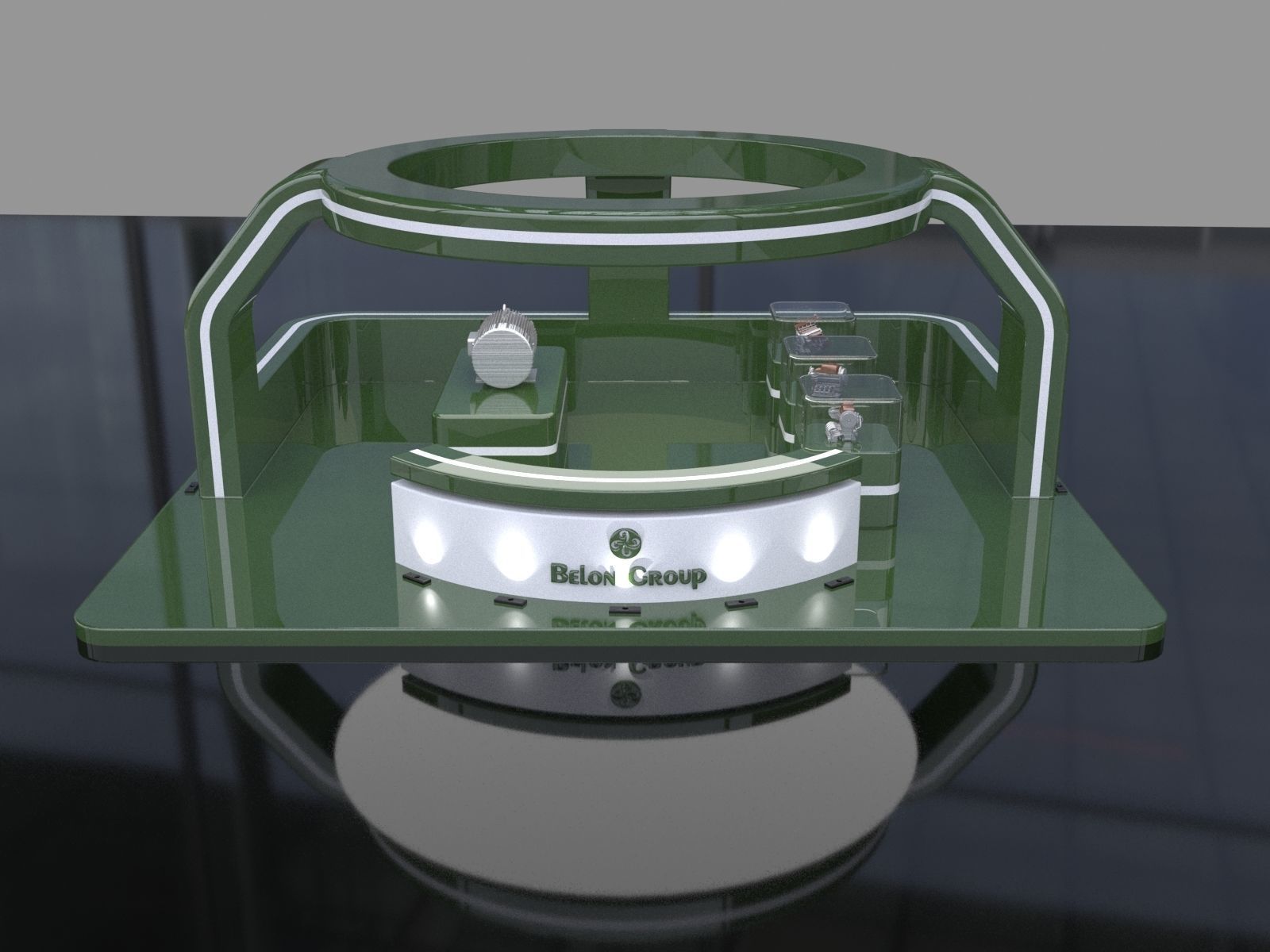 3D Exhibition stall collection 3D model_14