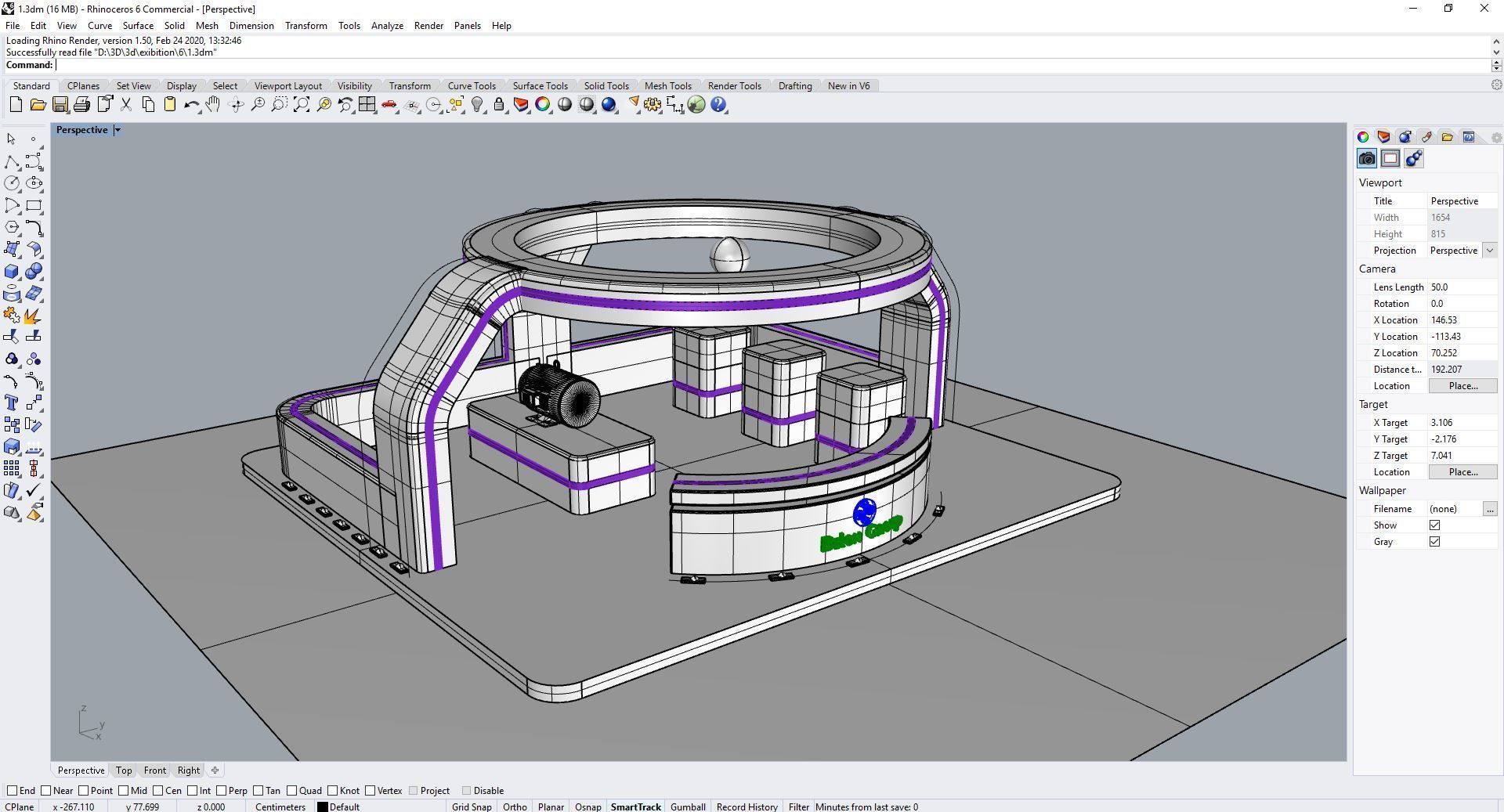 3D Exhibition stall collection 3D model_18