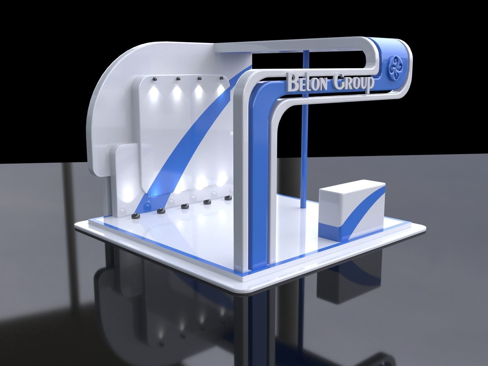 3D Exhibition stall collection 3D model_8