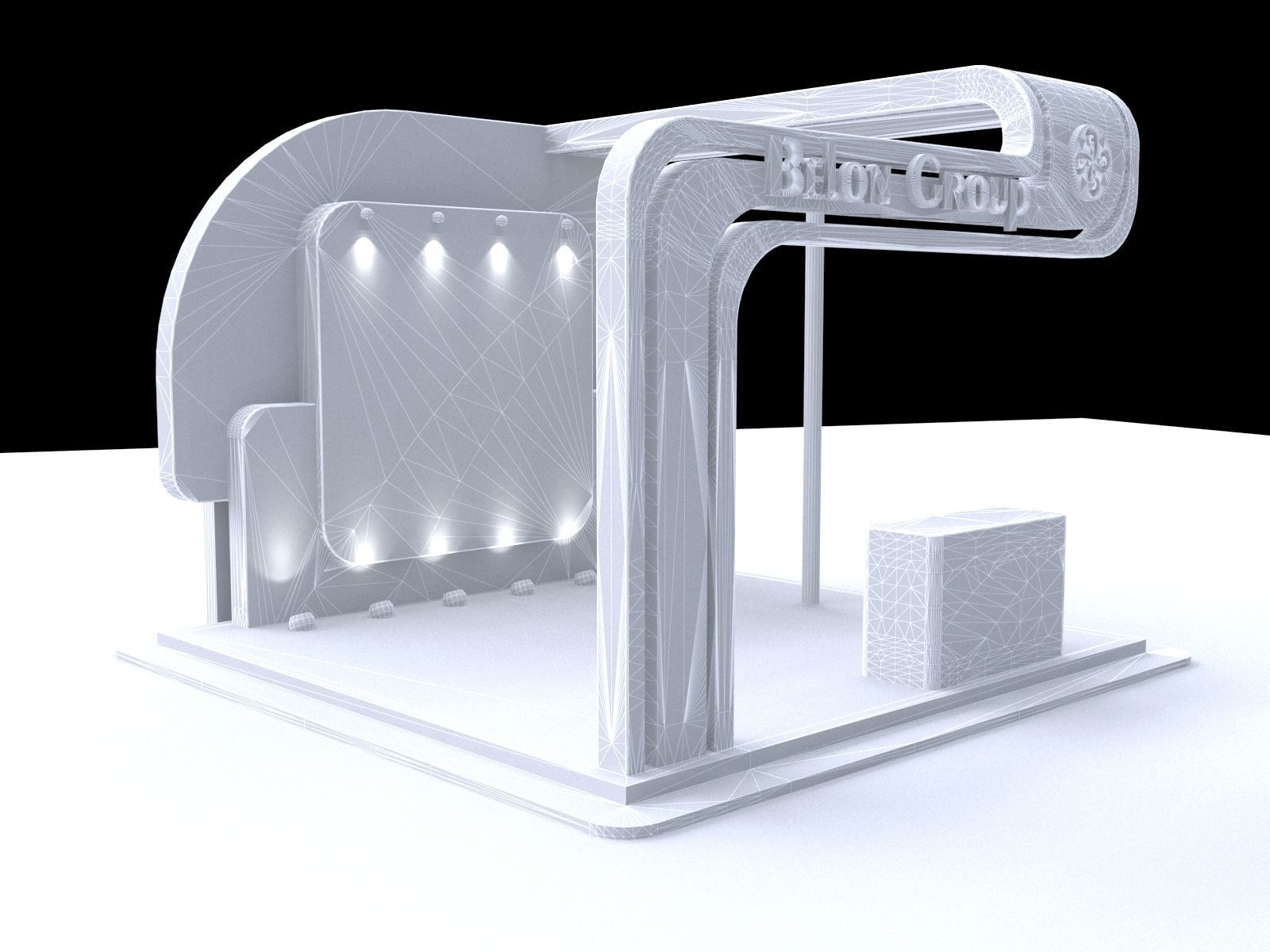3D Exhibition stall collection 3D model_22