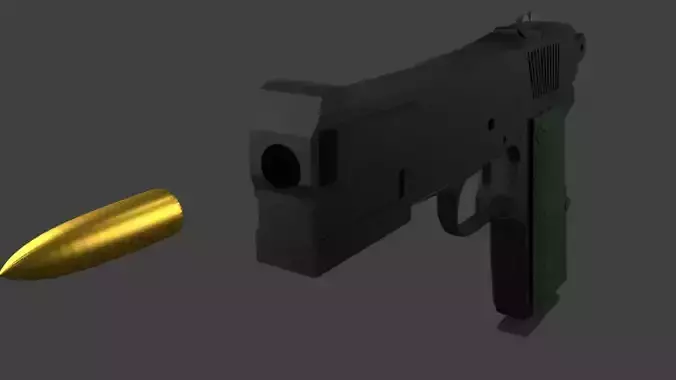 game gun model without texture 